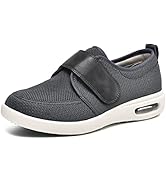 JBTNBX Men's Diabetic Shoes Extra Wide Widths Walking Edema Sneakers with Adjustable Closure Ligh...