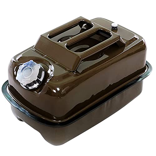 Jerry can à carburant horizontal de sécurité : bidon métal 20L étanche - 2