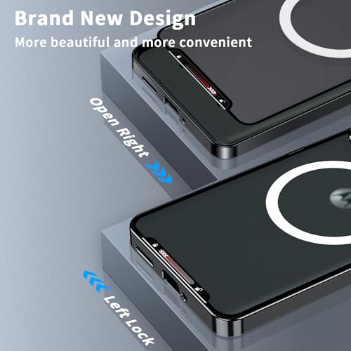 Image of Motorola Edge 50 Ultra /Moto X50 Ultra Case Cover for Magsafe, Camera Protection, Metal Magnetic Cover, Shockproof Protective Case and Slim Fit Case, Black