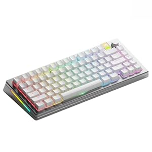 Glorious Gaming – GMMK 3 PRO HE: Wireless Gaming Keyboard Rapid Trigger, Hall Effect, Aluminum Body, 8K Polling Rate, Hotswap MX & Magnetic Switches, Adjustable Actuation, ANSI 75% Tenkeyless (Silver)