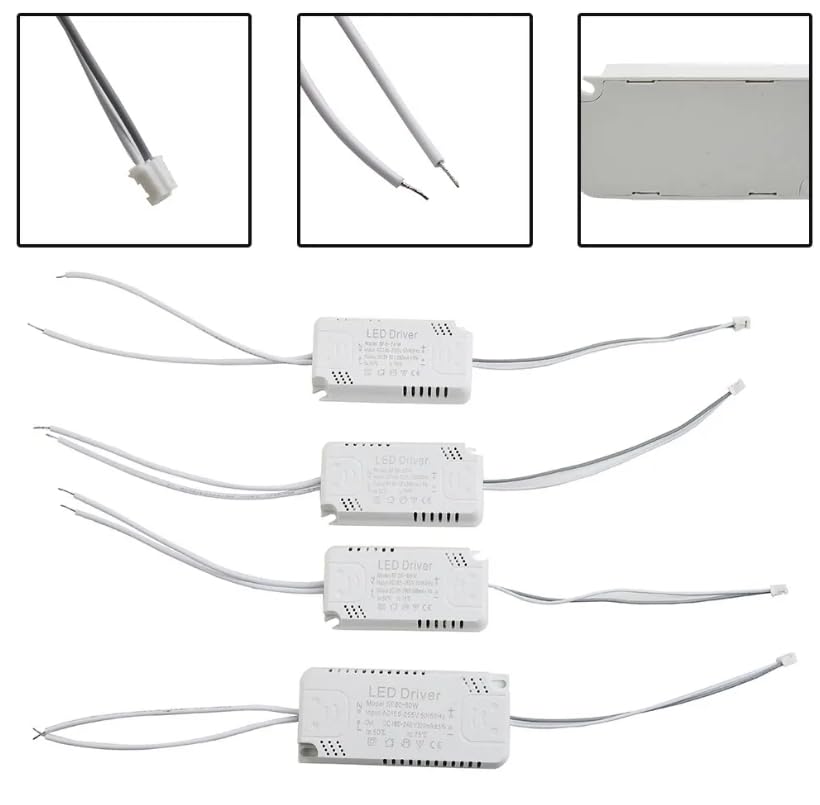 1 x Driver a LED, 300 mA su scheda, 60–80 W, alimentatore a LED, illuminazione per luce LED del conducente