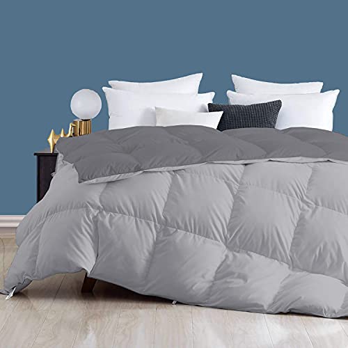 Image of Day Care - 400 GSM Hotel Quality-Down Alternative Reversible Comforter (92 inch x 106 inch Inches /233cm x 269cm) - Comforter King Size|Silver /Dark Grey| TC - 450