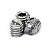 MonsterBolts - #4-40 x 1/8' Cup Point Set Screws, ASME B18.3, Stainless Steel, 10 Pack