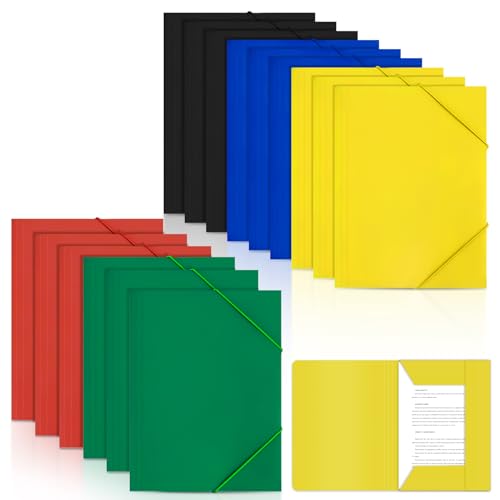 Postmappe A4 Schule 15 Stück, Eckspannermappe Mit Gummizug In...