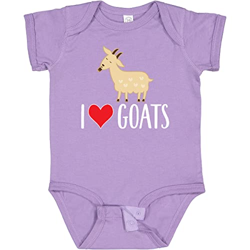 inktastic Goat Cute I Love Goats Farm Animal Baby Bodysuit