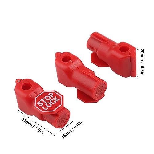 GENHAKON 130 PCS Peg Hook Stop Lock, Stop Lock for Retail Shop Display Hooks Lock Fits 4.5-5.9mm Diameter Hooks, Easy Installation and Exquisite Style