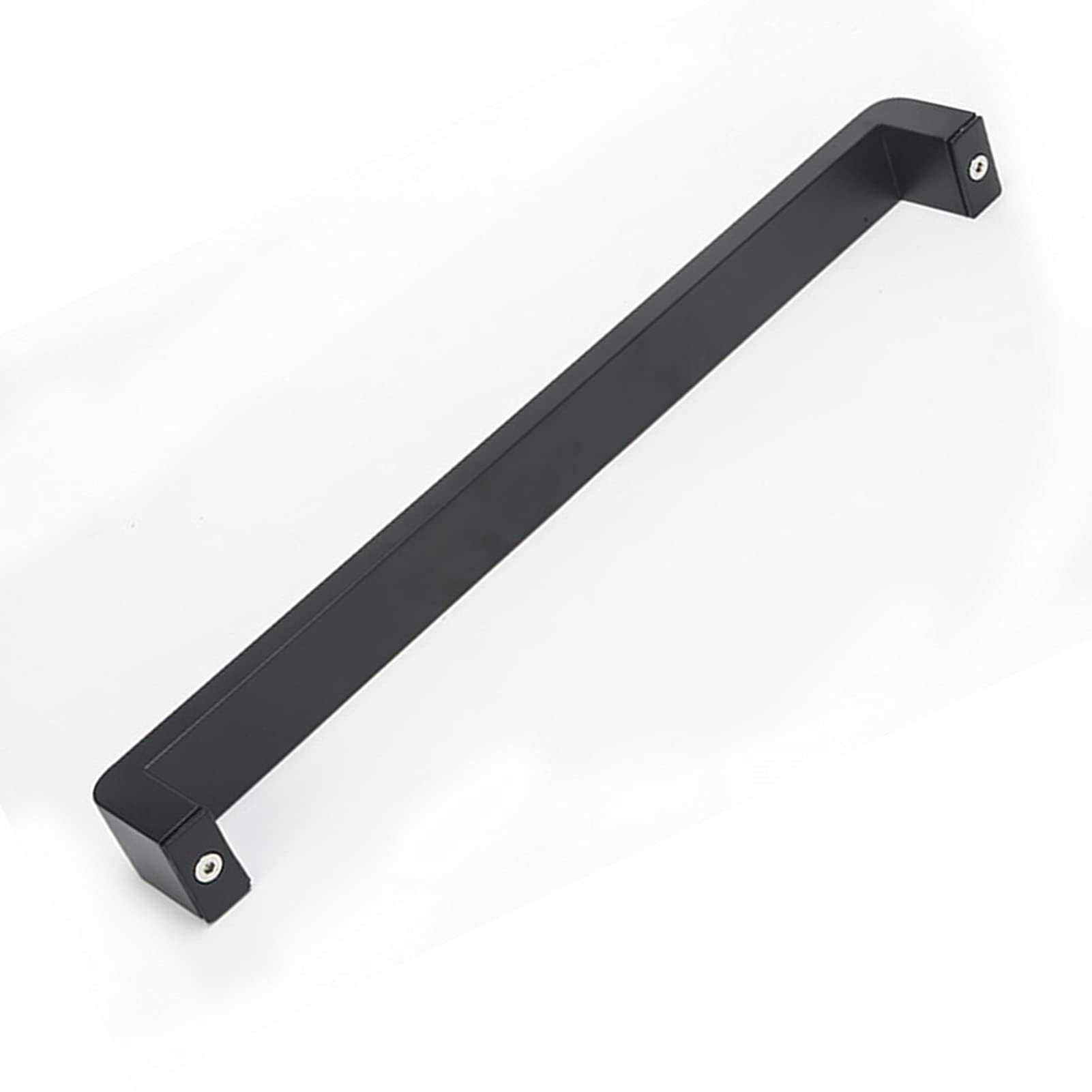 MXXQRHF Black Door Knob Replacement Set with Bathroom Accessories - Tubular Pull Handles for Shower Enclosure & Barn Doors - Stylish Glass Door Pulls & Push Handles