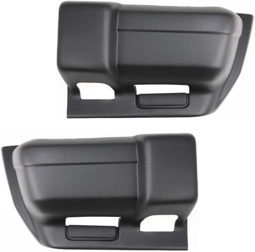 For Jeep Cherokee 1997 98 99 00 2001 Bumper End Driver and Passenger Side | Pair | Front | Black Textured | Replacement For CH1004126, CH1005126 | 5DY01DX8AB, 5DY00DX8AB