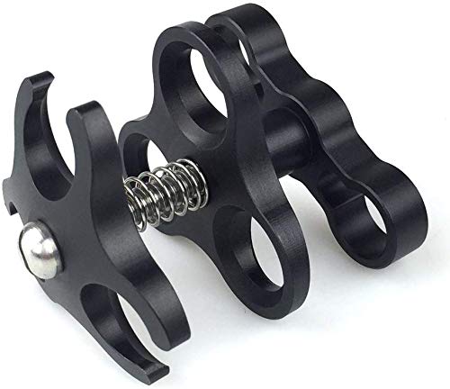 Seafrogs Diving Essential Accessory Ball Arm Clamp Three Cut Out Hole Lighting Arm System Fixed Mount Waterproof Case Tray Attachment CP-3