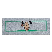 emmevi Zerbino Ingresso Antiscivolo Salva Gradino Scala 25x69 Assorbente Tappeto Morbido MOD.Ischia SALVAGRADINO Fiore Verde