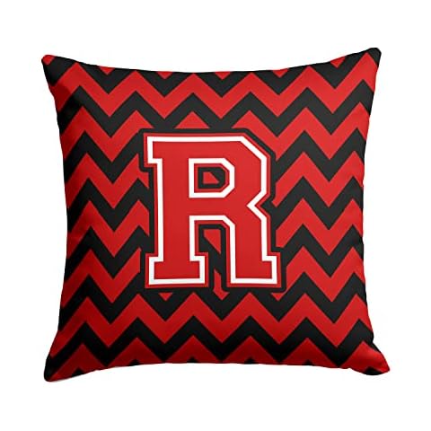 Almohada Decorativa Caroline Tesoros del Letra R Chevron Cover