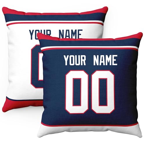 Image of ANTKING Columbus Throw Pillow Personalized Custom Any Name and Number for Men Women Boy Gifts