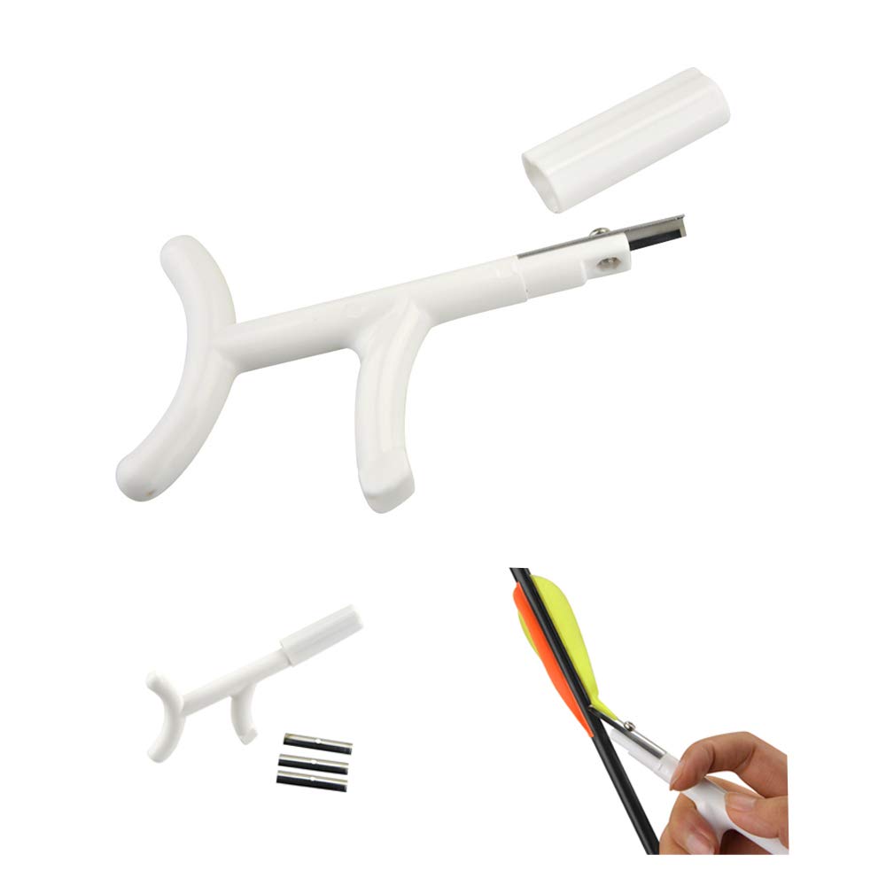 Tir à l'arc Outil de Démolition de Plumes en Plastique Flèche Plume Décapant Grattoir Fletching Retrait Outil DIY flèche Accessoire
