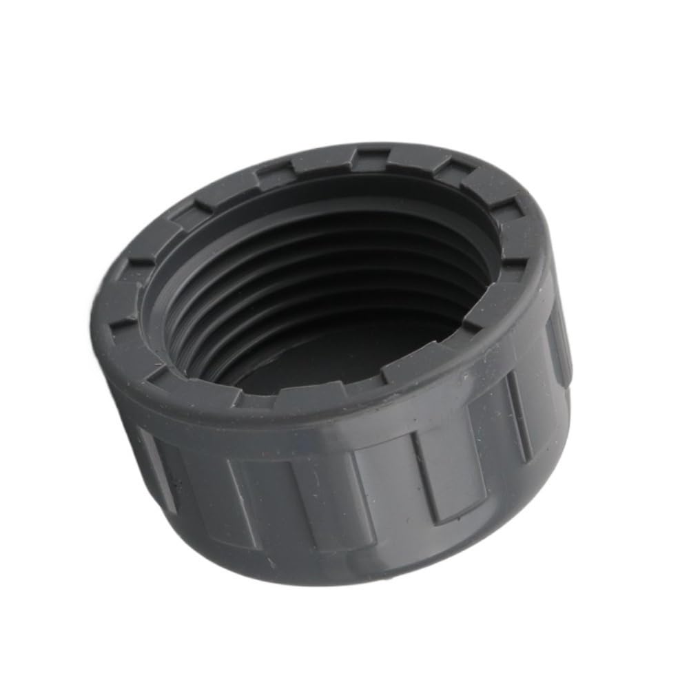 Threaded Pipe Connector PVC Threaded End Plug, White/Gray/Blue Tube Cap, 20/25/32mm Pipe Female Thread Connector 1pc(Gray,25mm)