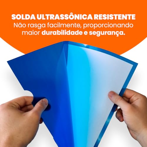 Dello 0270.C.0100, Pasta L, A4, Azul, 310mm x 220mm, Pacote de 10