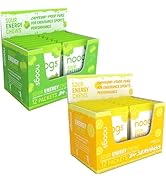 Noogs Wicked Apple + Lemon Zinger Sour Energy Chews Bundle, Electrolyte Energy Gummies, Sour Cand...