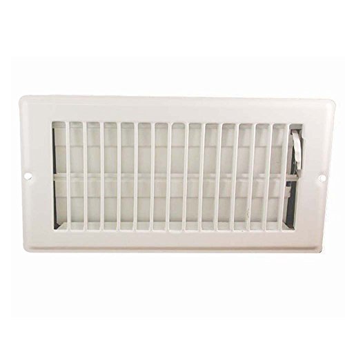 DANCO 4-Inch x 10-Inch Steel Floor Register with 1-5/16 Inch Drop, White, 1-Pack (62070) by Danco - Used condition - US$7.44