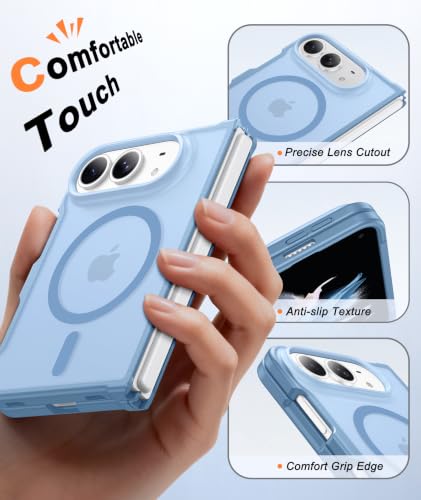 Image of FNTCASE for Phone 2026 Ultra Case /Phone Fold Phone Case Light Blue