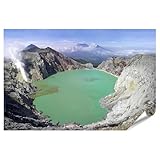 islandburner Poster Vulkanischer Säuresee Panorama Blick - 