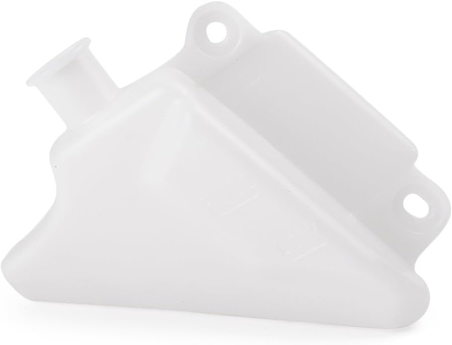 Mallofusa Motorcycle Radiator Water Coolant Reservoir Overflow Tank Replacement Compatible for Yamaha YZF-R1 2007-2008 White