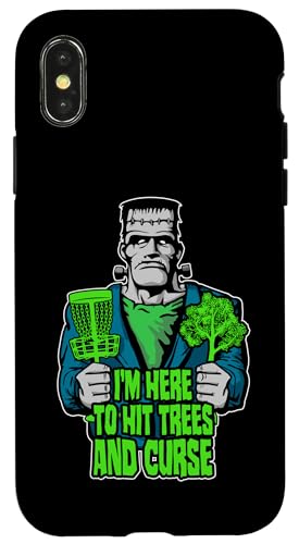 I'm Here To Hit Trees and Curse Frankenstein �f�B�X�N�S���t �X�}�z�P�[�X iPhone X/XS �p