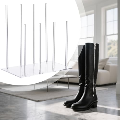 Rangement chaussures vertical avec étagères en acrylique pour optimiser l'espace