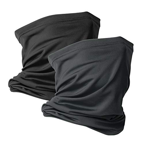 Image of VULKIT 2 Pack Neck Gaiter Face Mask Scarf Reusable Bandanas Tube UV Protection Balaclava Outdoor Sport for Men and Women