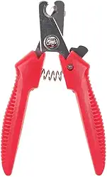 Alicate Tesoura para Cortar Unhas de Animais de Estimação Pet, Gato, Cachorro, 12 cm (Vermelho)