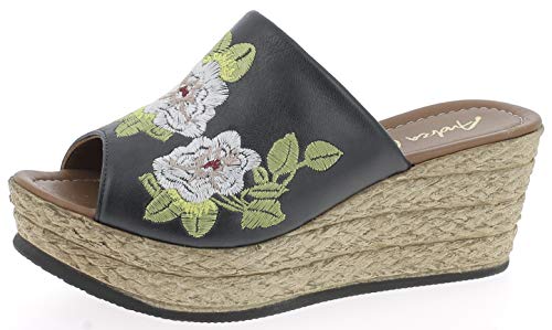 Andrea Conti 1745719 sabots femme cuir chaussure été confortable