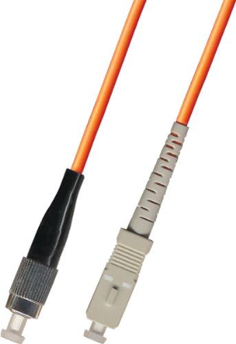 0.3M (1ft) Multimode Simplex Fiber Optic Patch Cable Cord (62.5/125) - FC to SC
