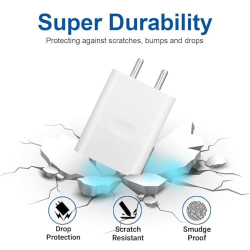 Image of 33W Fast Charging Adapter Supervooc Adapter Connecter Type - USB Type A to Type C Compatible with Op Po A77S & F11,White