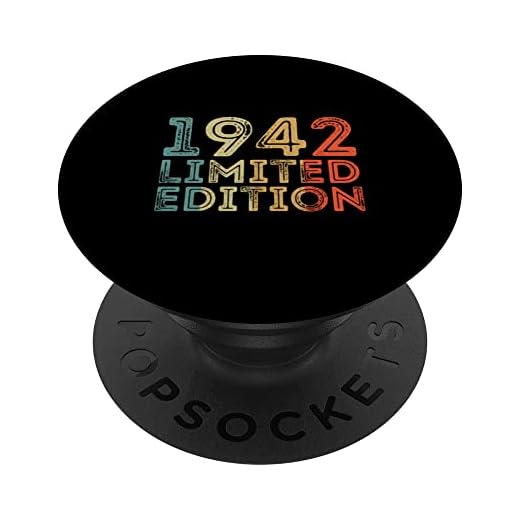 1942 Cumpleaños Vintage Retro PopSockets PopGrip Intercambiable