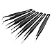 6Pcs Safe Anti-static Tweezers Maintenance Repair Nippers Forceps Tools Kit ESD10-15 Industrial tweezers