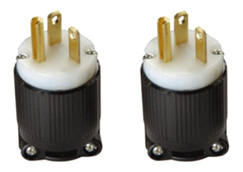 NEMA 5-20 Grounding Plug, 20A 125V AC, 2 Pole 3 Wire, cUL Listed (6)