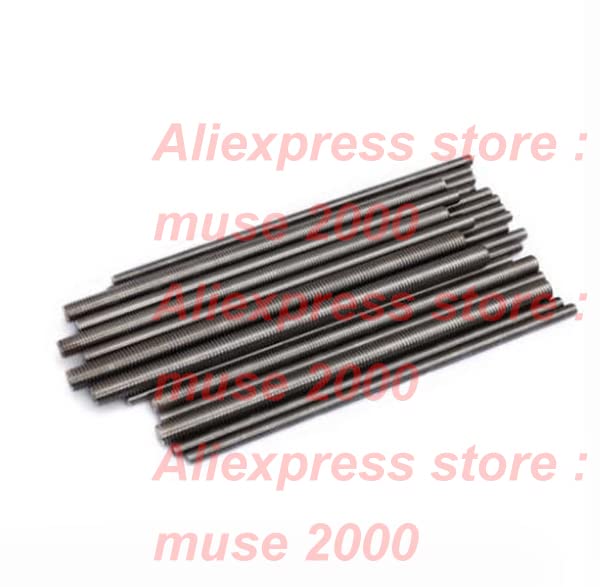 Generic M2 M2.5 M3 M4 M5 Full Thread Steel Rod Pontil Length 250mm 304 Stainless Long Steel Pole Screw Bolt bar 3D Printer Light Hanger - (Dimensions: M3x250mm)