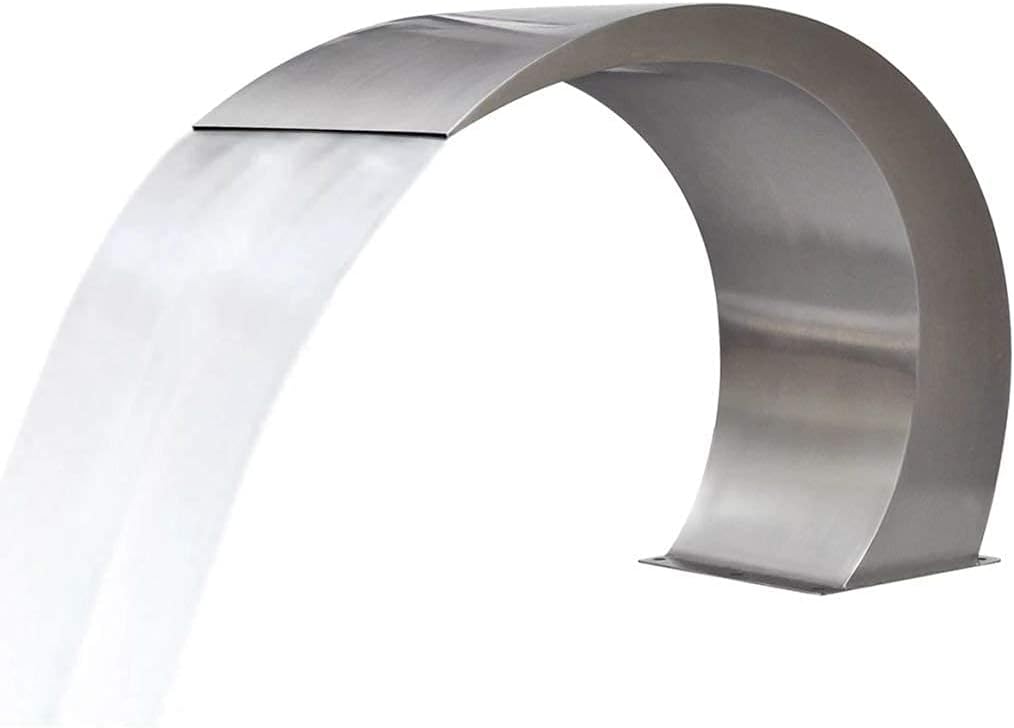 Waterfall Pool, Stainless Steel Fountain for Pools Decorative Fountain for Garden, Pools, 30 X 60 X 45 cm