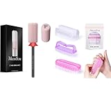 MelodySusie Ceramic Nail Drill Bits with All in One Nail Brush Set