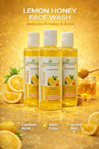 Image of Lemon & Honey Face Wash for Fresh & Nourished Skin - Pack of 3