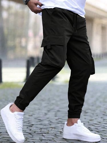 Image of TAGDO Solid Cargo Pant for Men (Pant-5157)