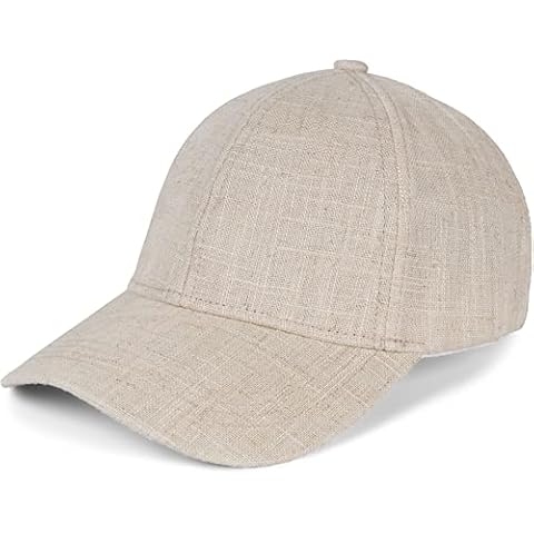 styleBREAKER Unisex Linen Baseball Cap in Beige Cover