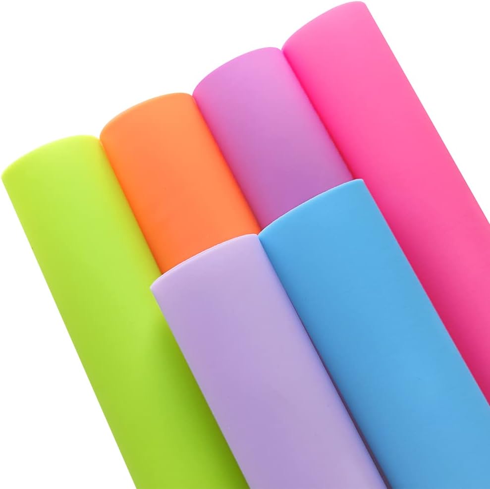 6 Pcs Colorful Jelly Sheets Candy Color Transluscent Vinyl Sheets for DIY Projects Sewing Craft 8 x12 (21cmx30cm) 8x12 inches XHT-533 0