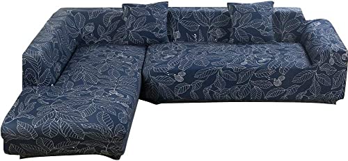 Ele Eleoption Sectional Sofa Slipcover Couch Cover, Universal Stretch Fabric Sofa Slipcover For Sectional Sofa L Shape Couch Protector (L-Shape 3+3 Seater) #TOP5