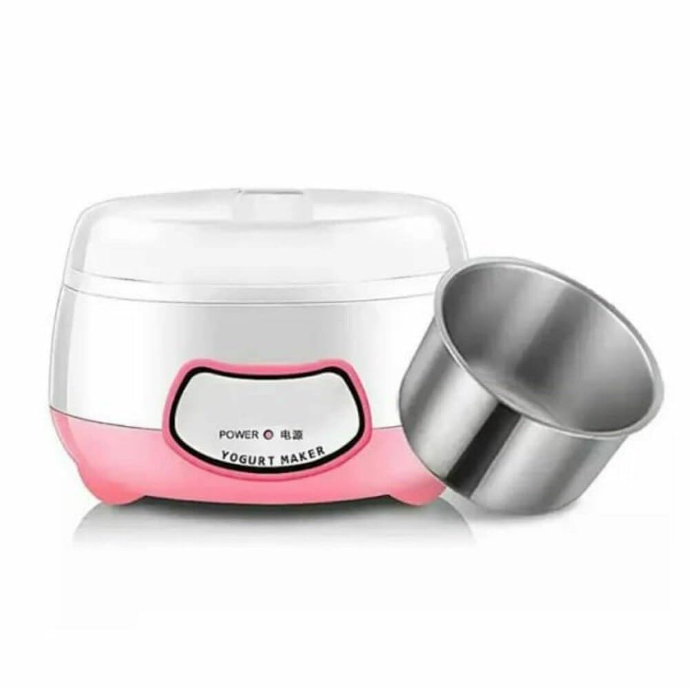 MERCEHIVE Electric Yogurt Maker Machine 1L Portable Automatic Yogurt Maker with Stainless Steel Inner Container, 15W Low Power, Easy Operation Multicolor Home Yogurt Maker-image-9