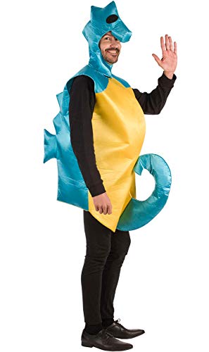 El Rey del Carnaval Disfarce de cavalo do mar para homem