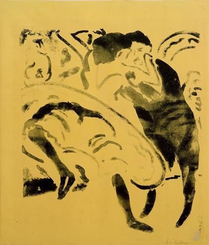 Cuadro en Lienzo Coppia de Kirchner para Solucionar Paredes Vacías en la Oficina 60x90cm