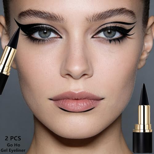 Go Ho 2 PCS Black Gel Eyeliner Stick miniatura 2