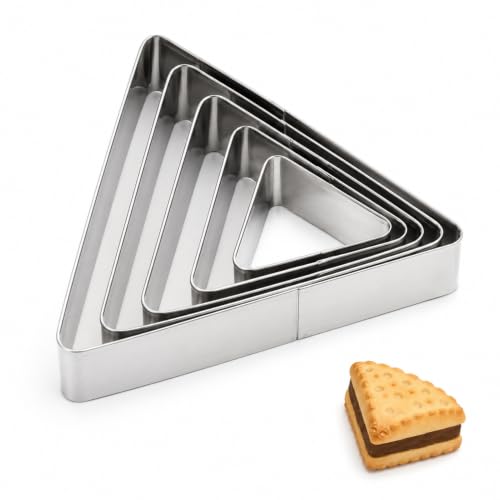 5 Pcs Scone Cutter,3.3,2.5,2.1,1.5,1.1 Inch,For Scones,Pastries,Desserts