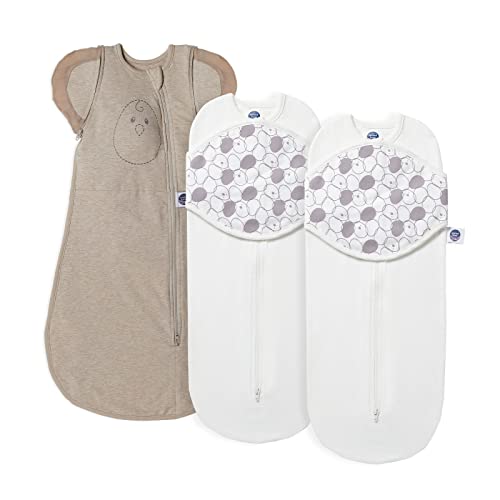 Nested Bean Zen Neo Swaddle & Zen One Classic Bundle | Gently Weighted Swaddles & Sleep Sack | Arms Free/In/Out Swaddle | Sleep Sack Helps Newborns/Infants Transition From Swaddle #TOP15
