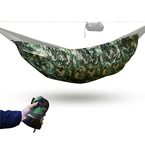 Hamac de protection sous-couette camouflage pour bivouac en forêt Onewind