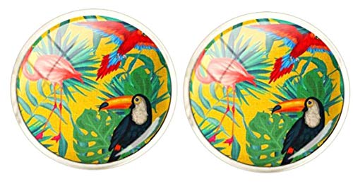 Mancuernillas tropicales para hombre miniatura 1